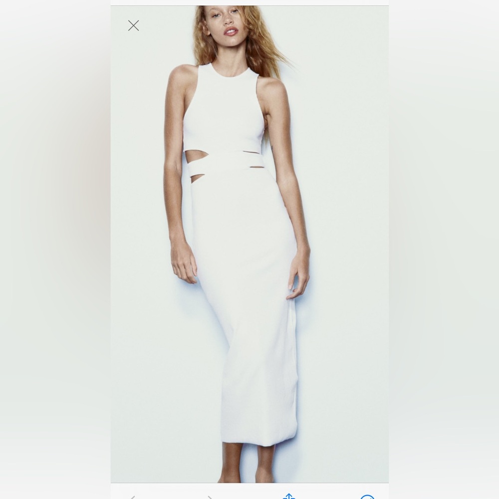 NWOT Zara white dress